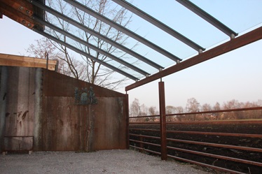 Überdachung Geländer Stahl Garten